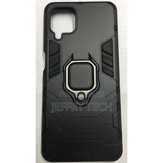 Case Rugged Shield Cover for SAMSUNG A12 -Black