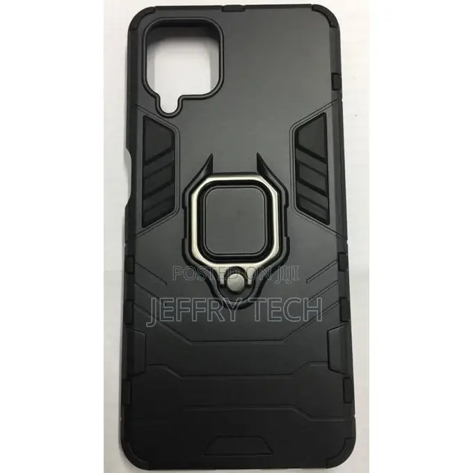 Case Rugged Shield Cover for SAMSUNG A12 -Black
