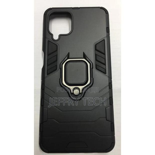 Case Rugged Shield Cover for SAMSUNG A12 -Black - thumbnail 2
