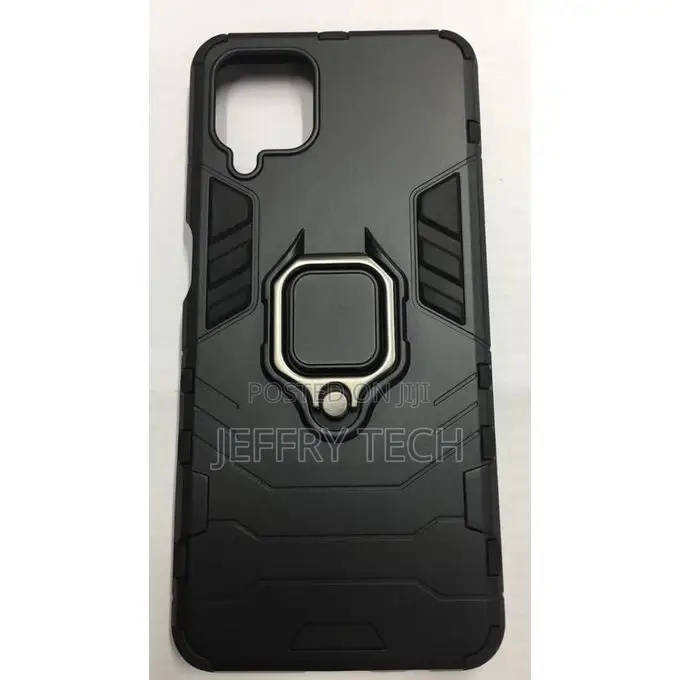 Case Rugged Shield Cover for SAMSUNG A12 -Black