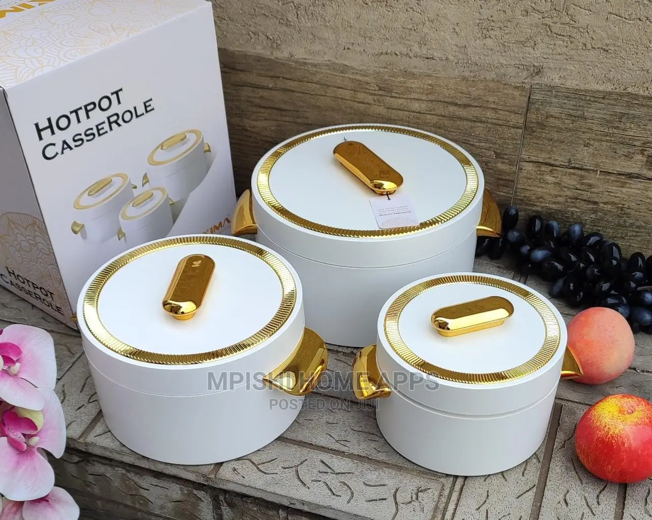 Luxurious Insulated Hotpots 3pcs