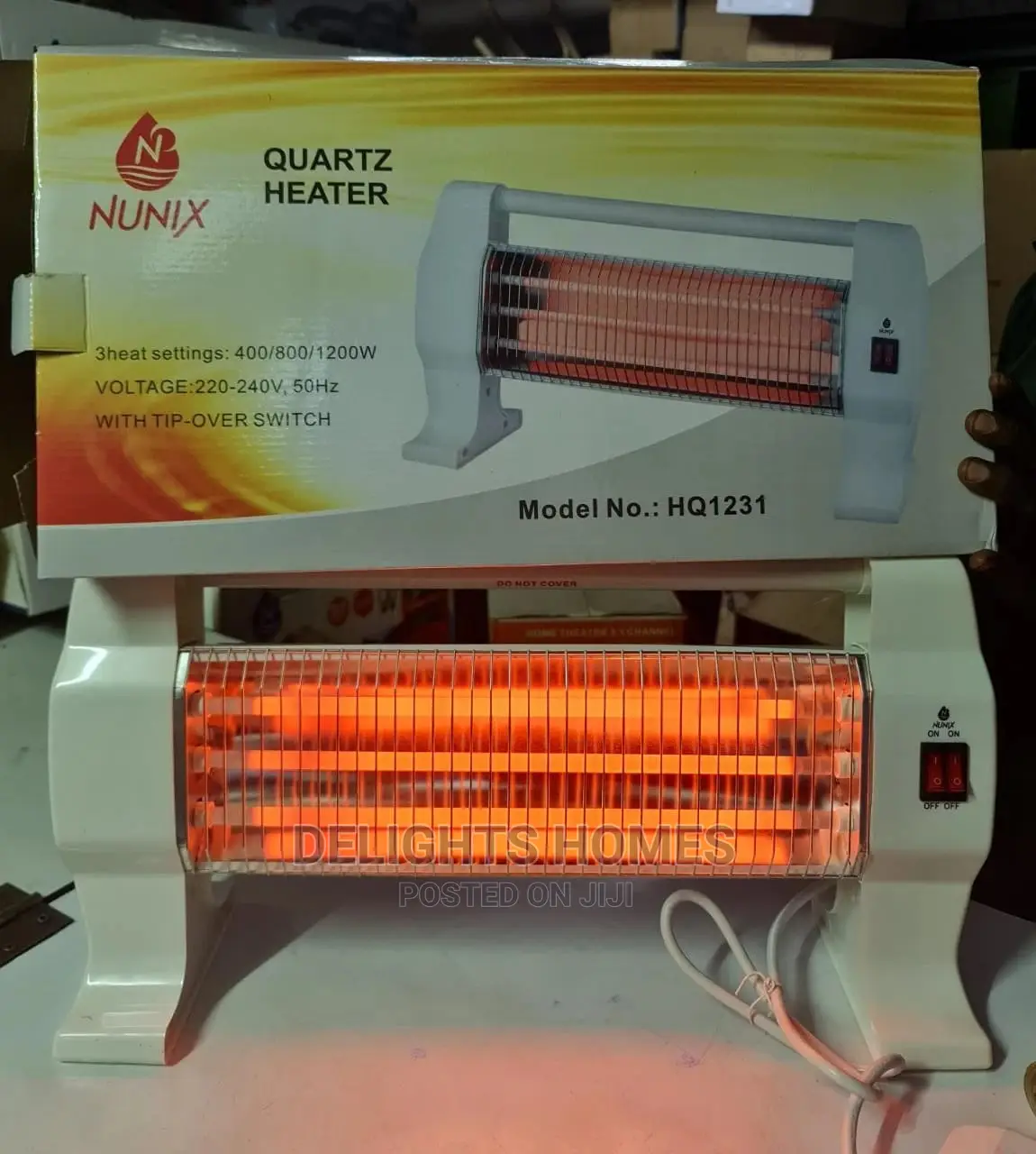 3 Heat Setting Nunnix Quartz Heater