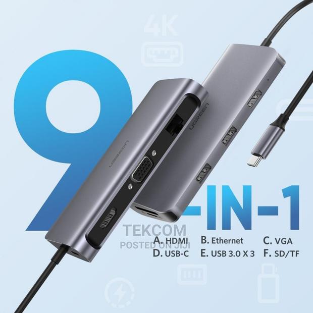 UGREEN USB-C Multifunction Adapter 9 in 1 (Space Gray) - CM1 - main view