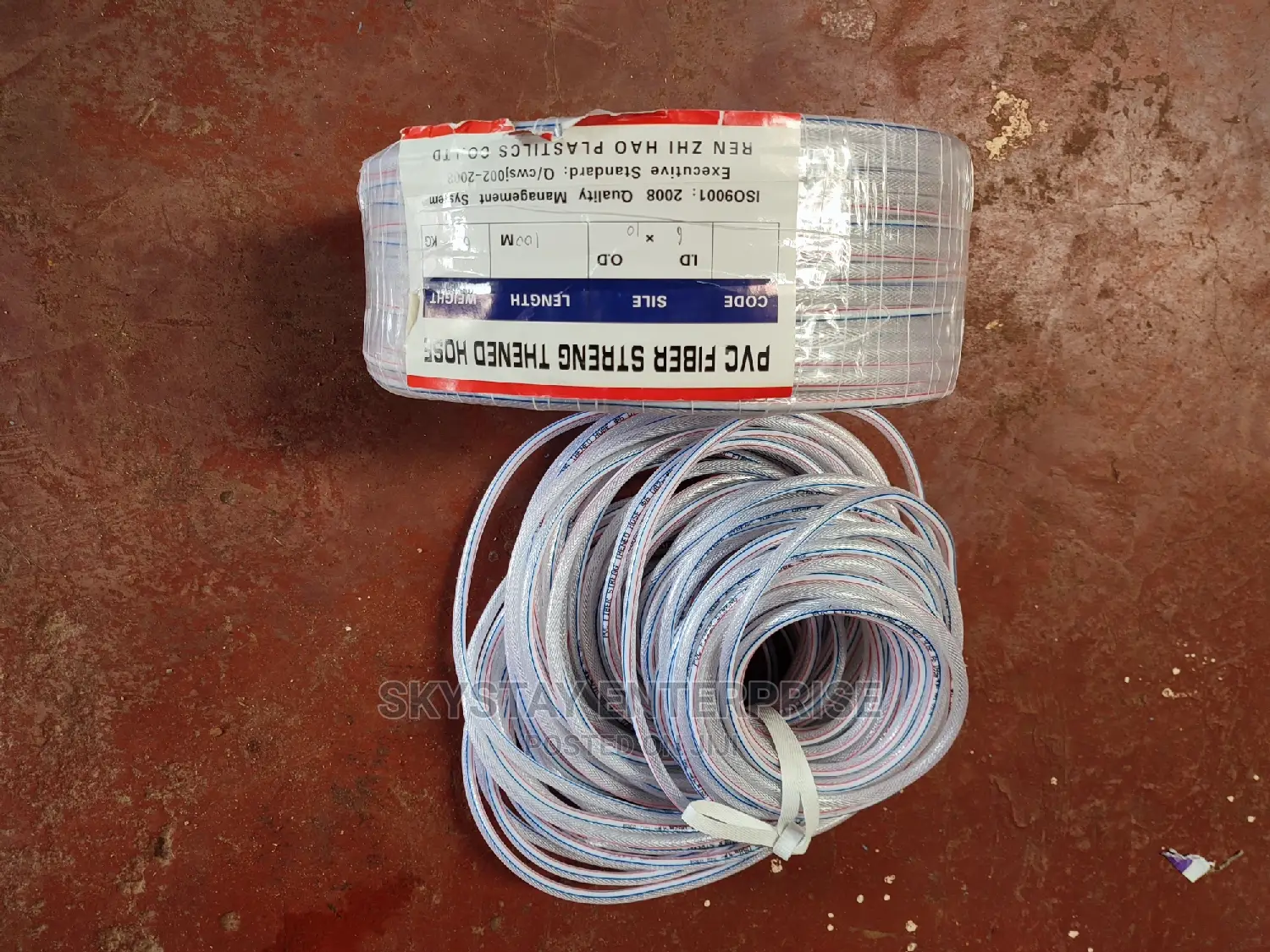Argon Gas Pipe 6mm 8bars Diameter Fiber Streng