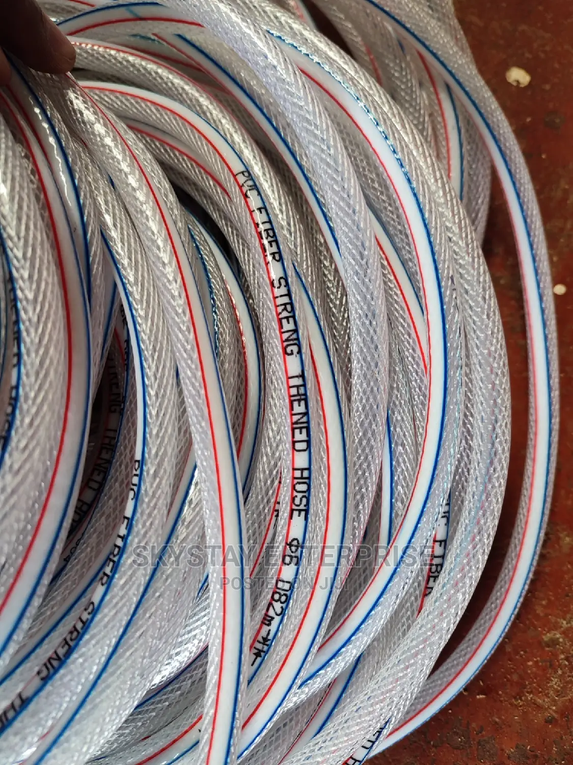 Argon Gas Pipe 6mm 8bars Diameter Fiber Streng