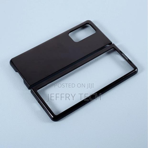Rubberized Hard PC Shell for Samsung Galaxy Z Fold 2 5G, Bla - main view