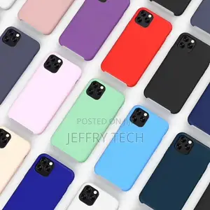 Silicon Case for iPhone 11 Pro Mobile Phone Soft Microfiber