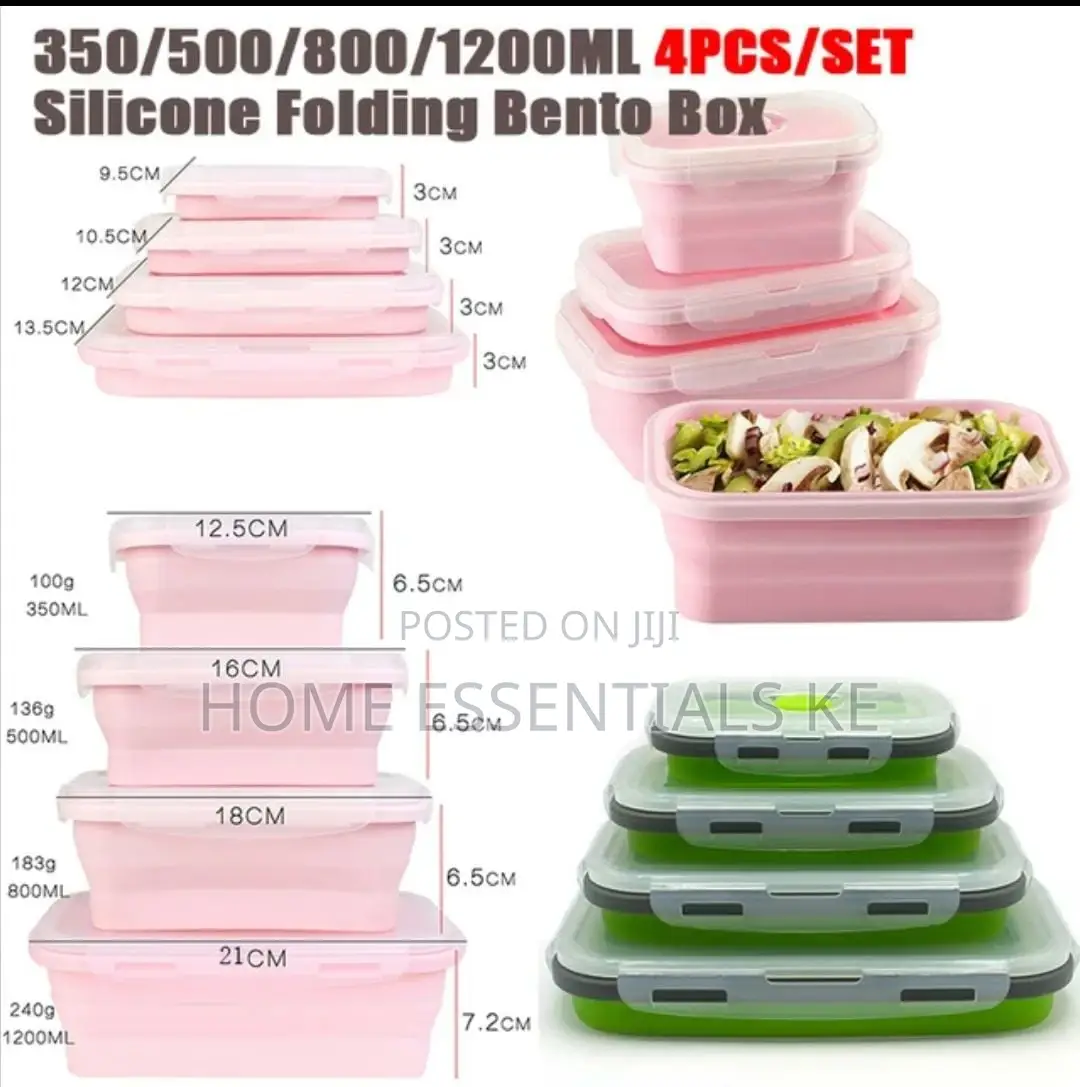Silicone Foldable Lunchbox Set
