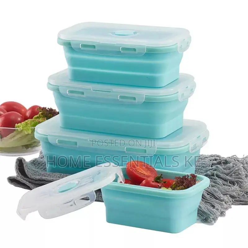 Silicone Foldable Lunchbox Set