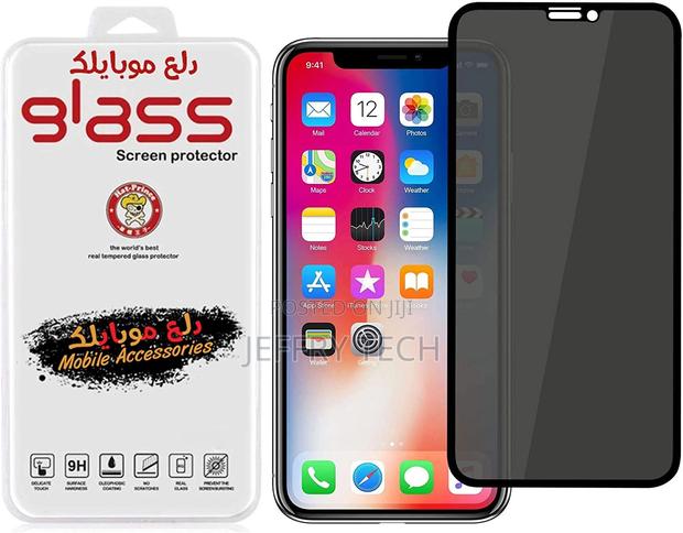 For iPhone 11 Privacy Full Glass Screen Protector - Black By - main view