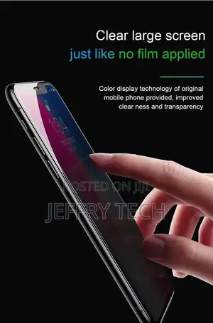 For iPhone 11 Privacy Full Glass Screen Protector - Black By