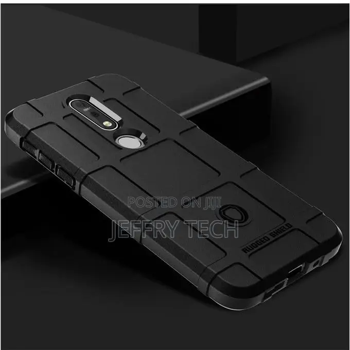 Rugged Shield Silicone Full Cover Case for Nokia 7.1 5.84"