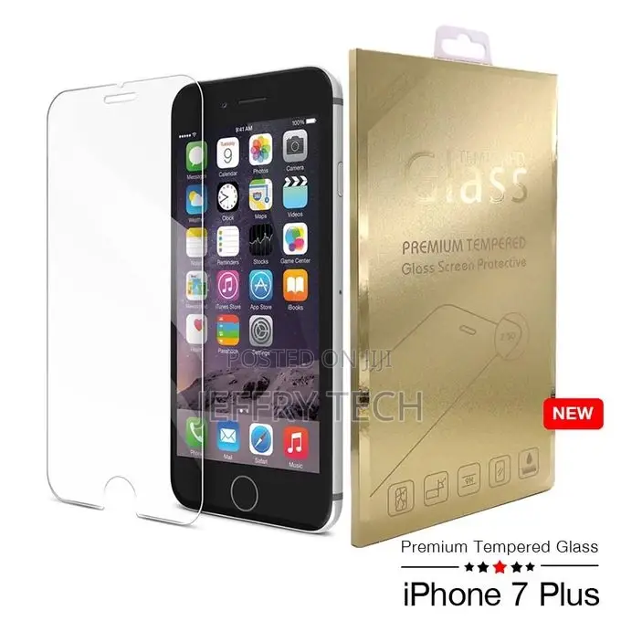 Tempered Glass Screen Protector for Applefor iPhone 7 Plus)