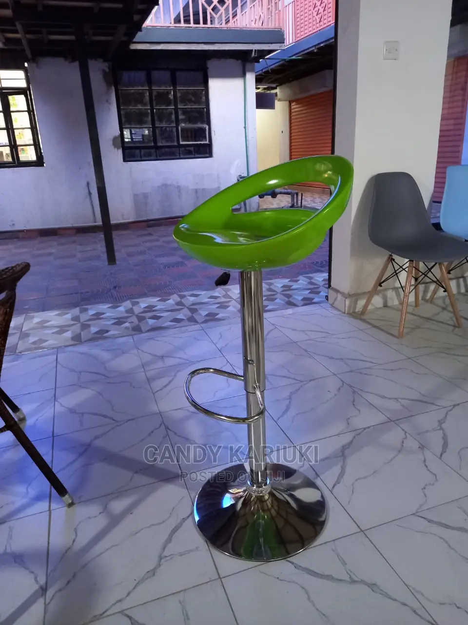 Green Studio Stool