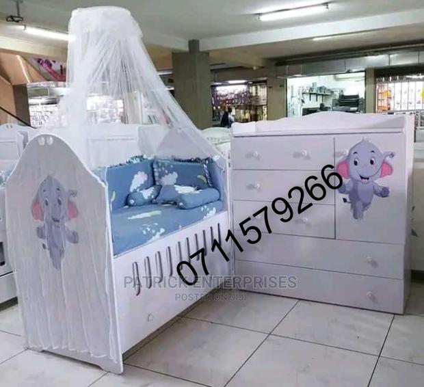 Morden Baby Cot Plus Morden Chest of Drawers
