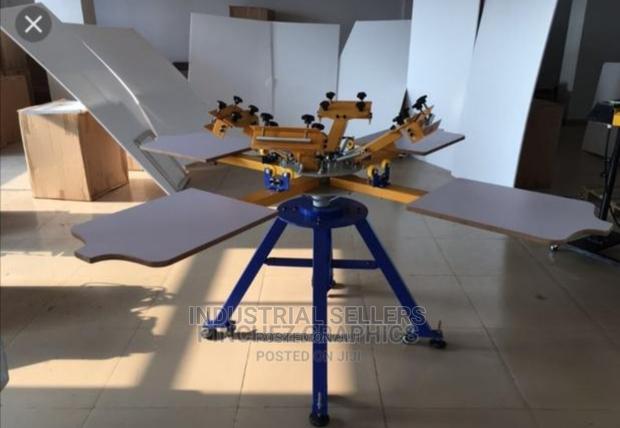 4color 4station Screen Printing Machine - main view