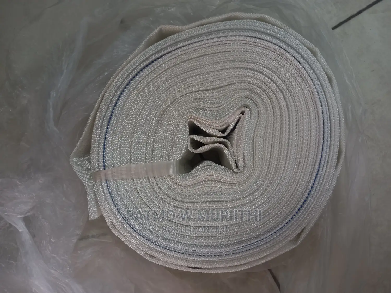White Canvas Delivery Pipe 2" Diameter 30M