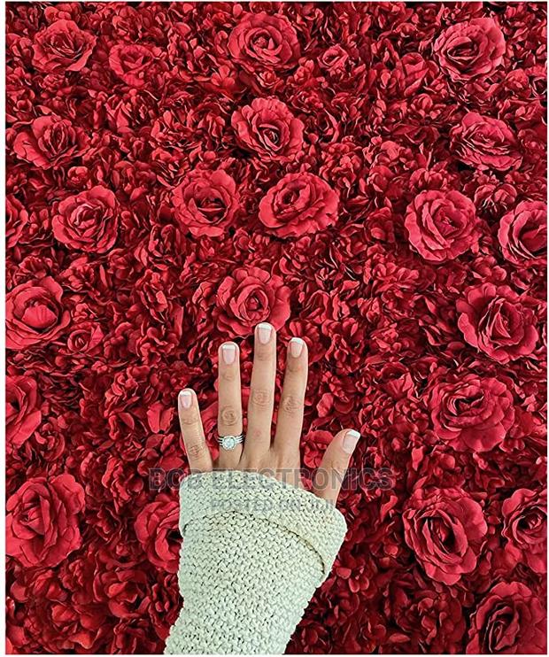 Red Floral Wall Panel - thumbnail 2