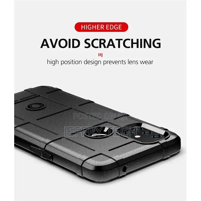 Rugged Cover Case for Oneplus Nord N10- Black
