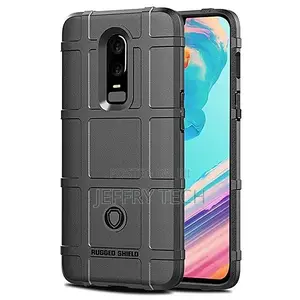 Rugged Cover Case for Oneplus 6 - Black