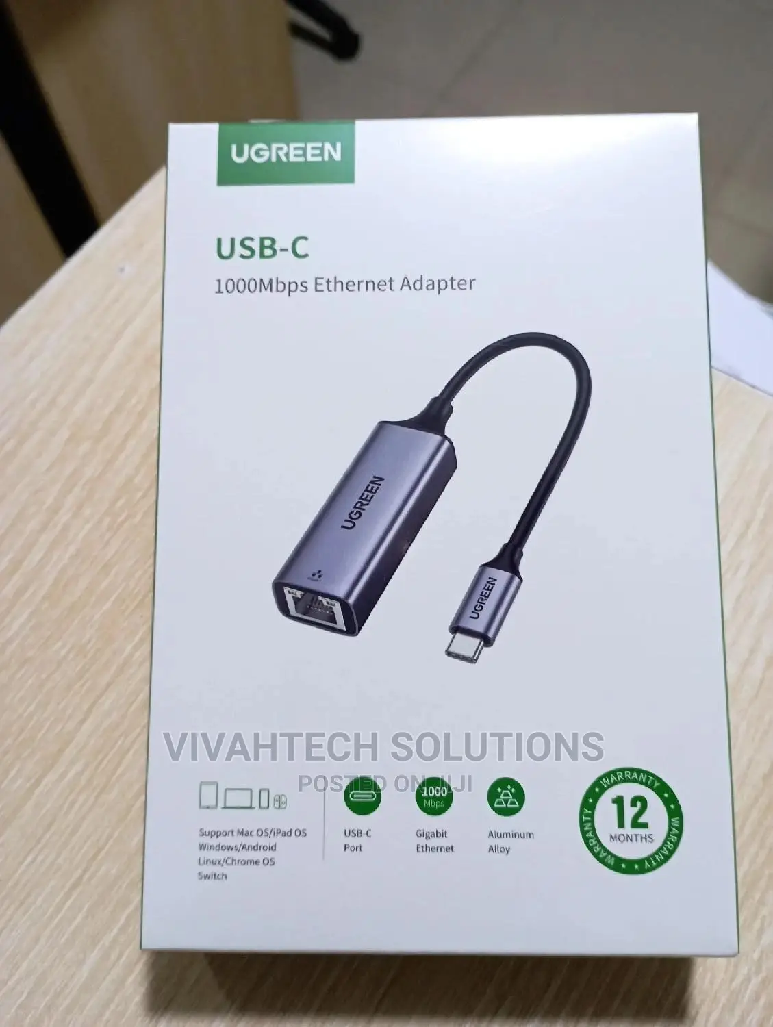 UGREEN USB-C 3.1 GEN1 to Gigabit Ethernet Adapter