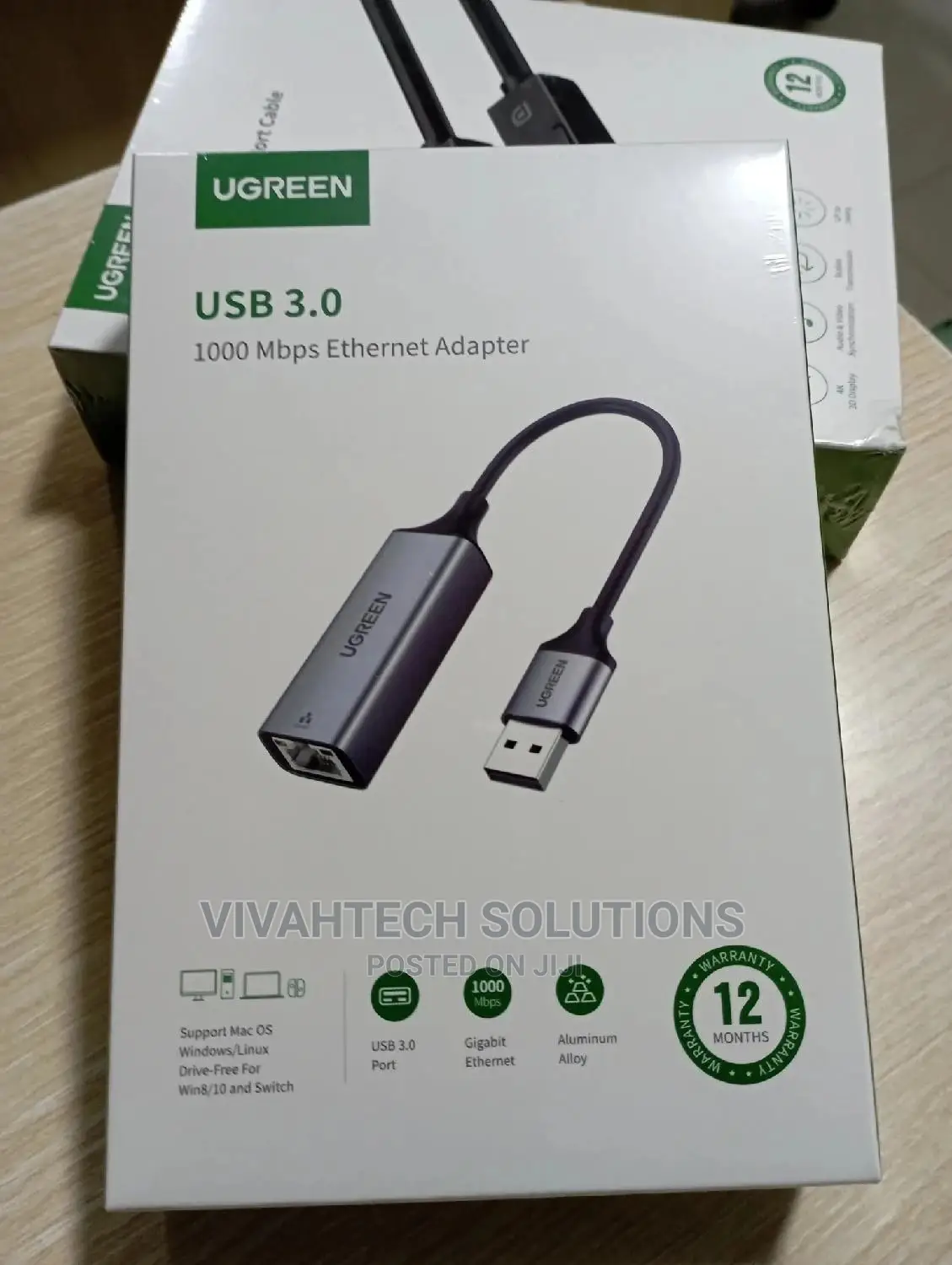 Ugreen USB 3.0 1000 MBPS Ethernet Adapter Aluminum-Cm209