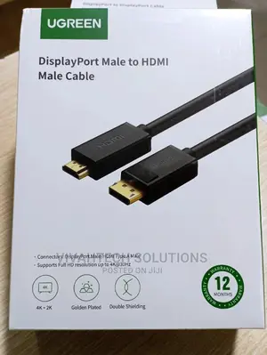 UGREEN DP Male to HDMI Male Cable 1.5m (Black) - DP101-1.5