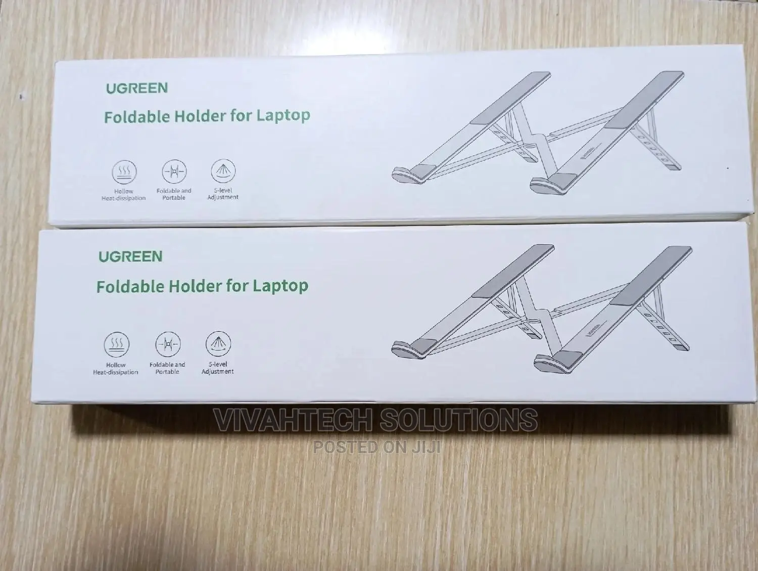 Ugreen Foldable Adjustable Laptop Stand - Silver - Lp451