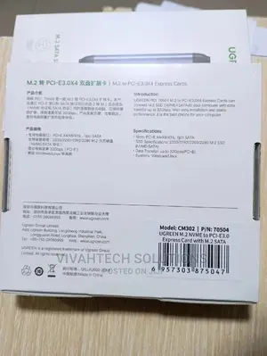 Ugreen M.2 Nvme to Pci-E3.0 Express Card With M.2 Sata
