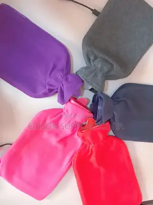 Hot Water Bottles With Fleece Cover- All Colors Available
