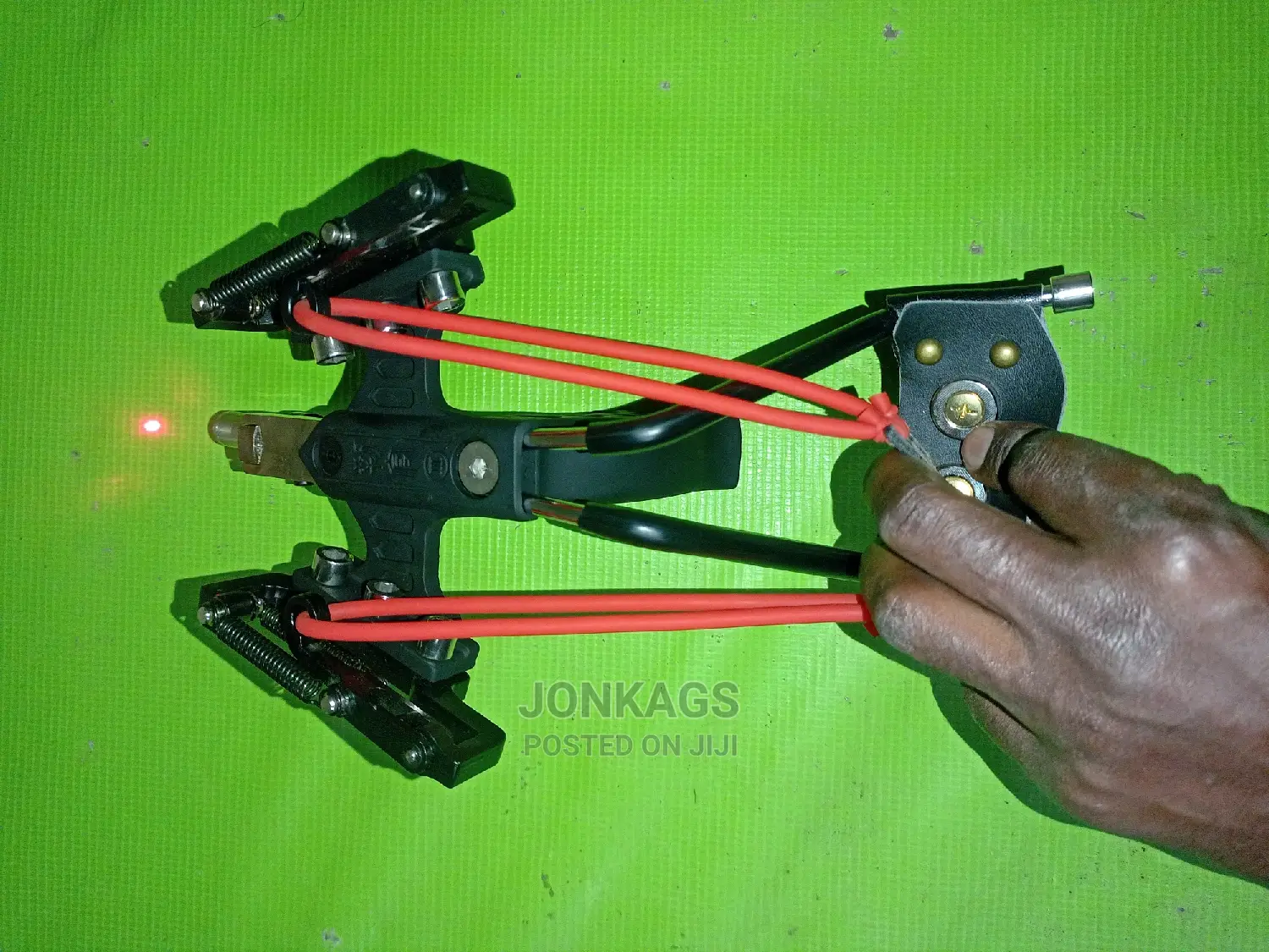 Camping Catapult/Slingshot With Laser Aiming Projector