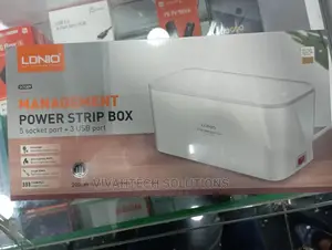 Lonio Power Strip Box 5 Socket Port + 3 USB Port