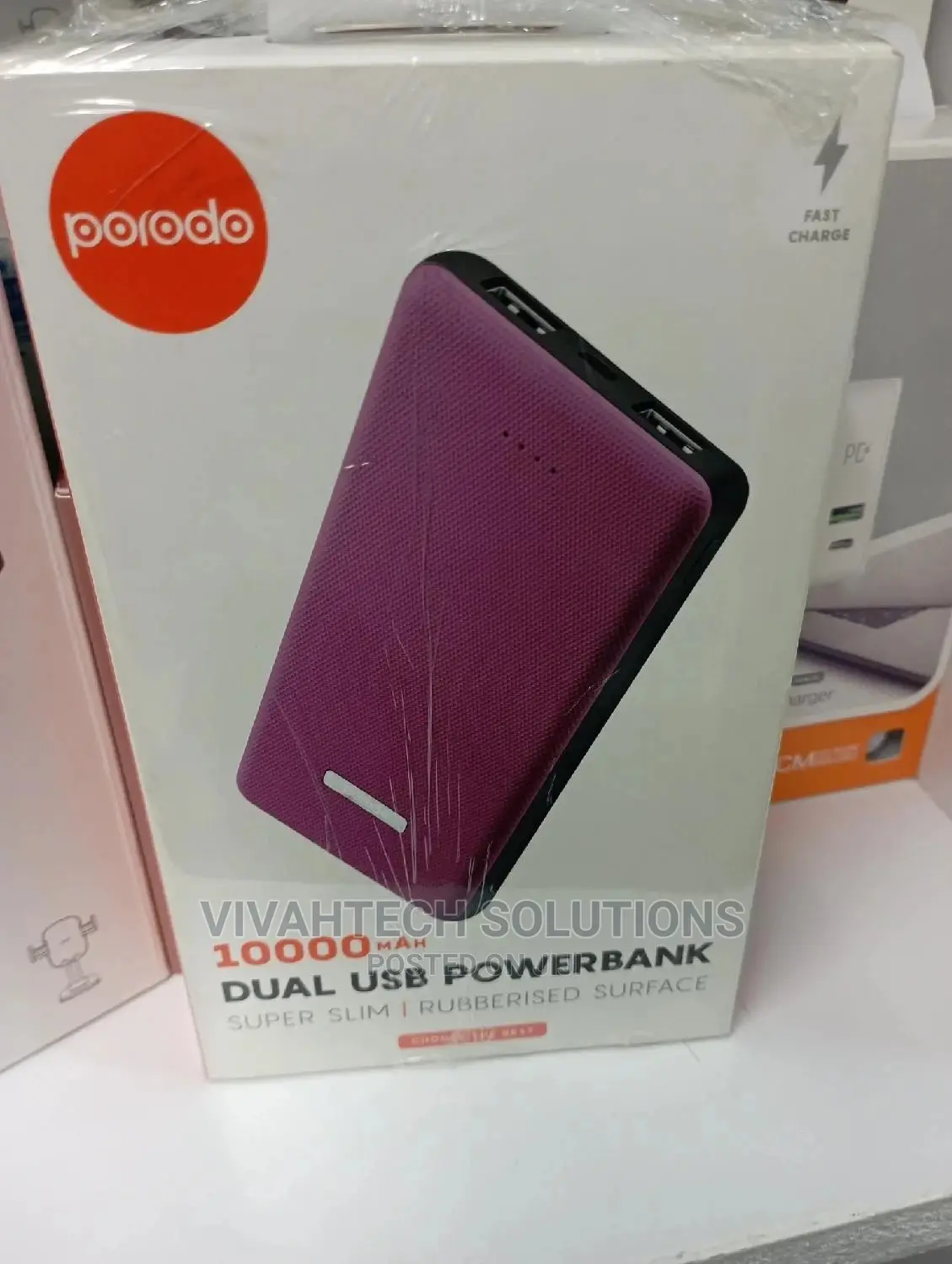 Parodo 1000 Mah Dual USB Powerbank