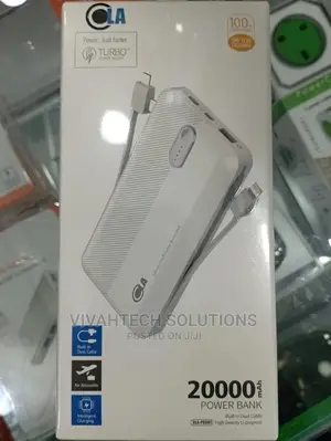 2000 Mah Build in Dual Cable Power Bank