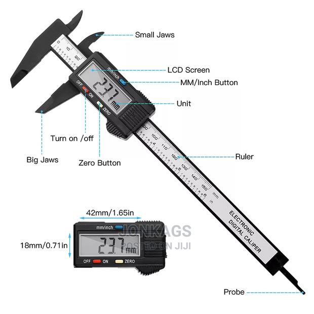 Portable Electronic Vernier Caliper - main view