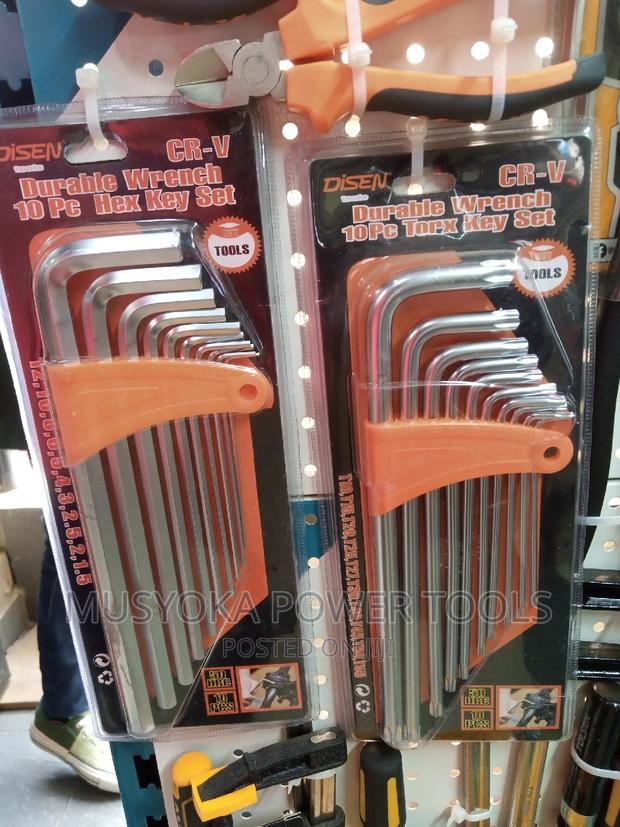 Strong 10pcs Torx Hex Key Allen Star Set - main view