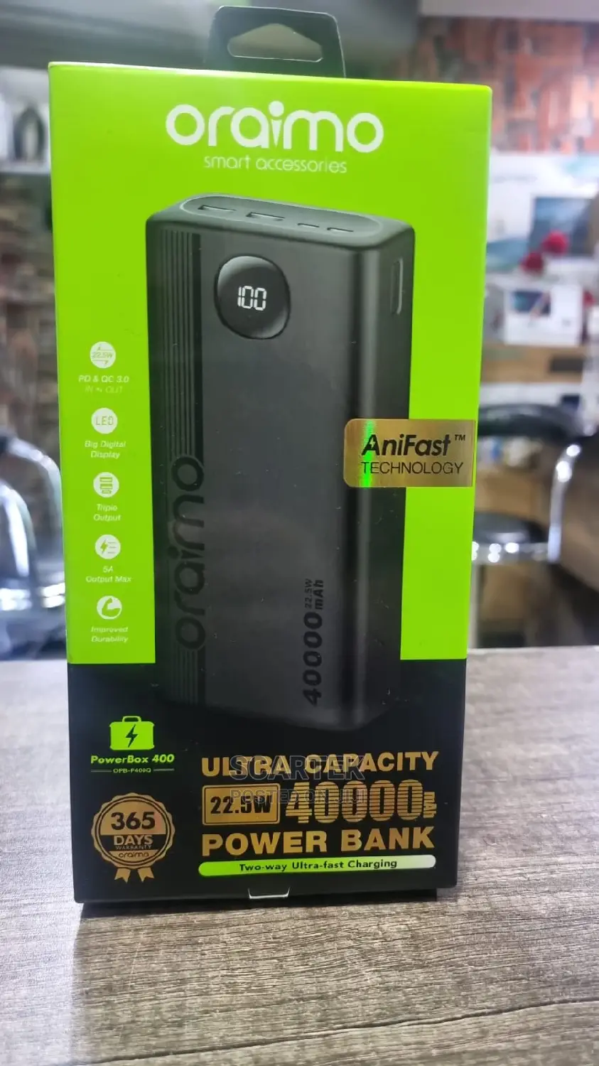 Oraimo 22.5 Watts Power Bank