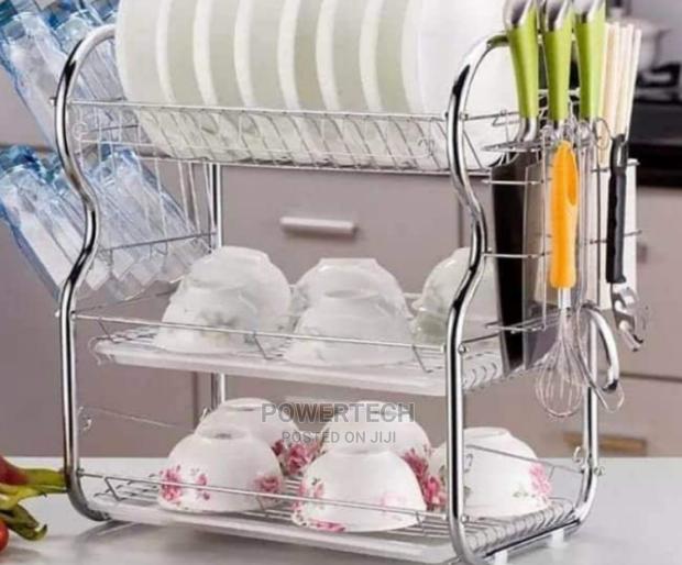 Affordable 3 Tier Dish Rack Drainer - main view