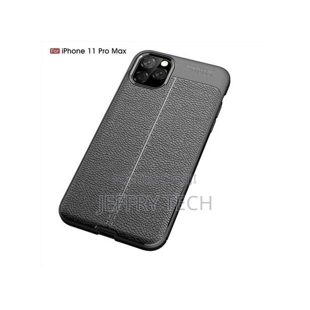 iPhone 11 Pro Max , Shockproof Original Leather Pattern Back - thumbnail 2
