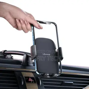 Usams Car Center Console Retractable Phone Holder(Adjustable
