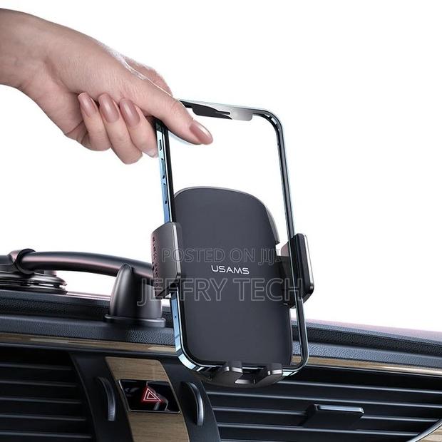 Usams Car Center Console Retractable Phone Holder(Adjustable - main view
