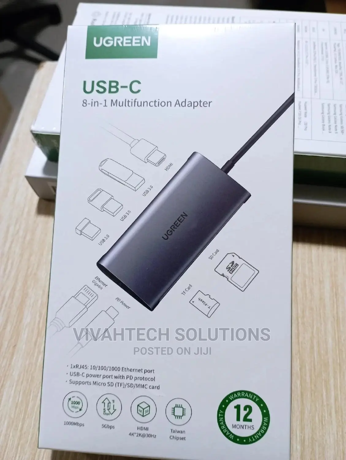 UGREEN USB-C Multifunction Adapter 8 in 1 -CM121