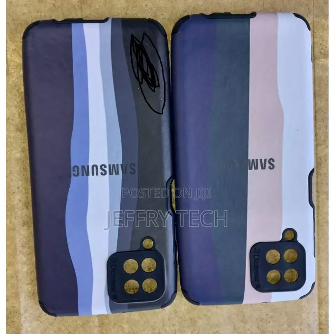 Samsung Case for Samsung A32 4G//Rainbow//Soft Cover// WHITE