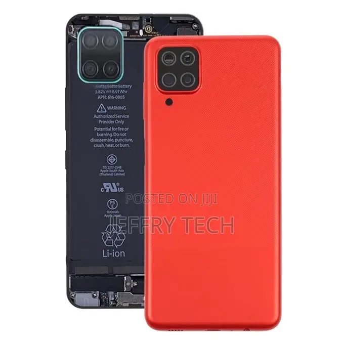 Battery Back Cover for Samsung Galaxy A12(Red)