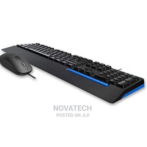 Rapoo Wired Optical Mouse Keyboard Combo NX2000 - Black - main view
