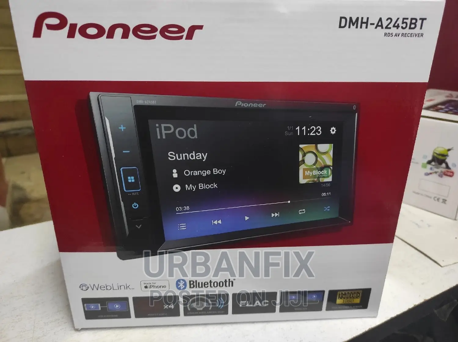 Pioneer Car Screen Radio With Fm, Bluetooth and Usb