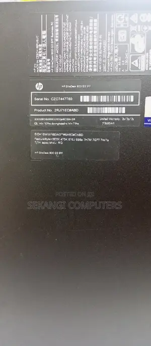 Desktop Computer HP EliteDesk 800 G3 8GB Intel Core I5 HDD 500GB