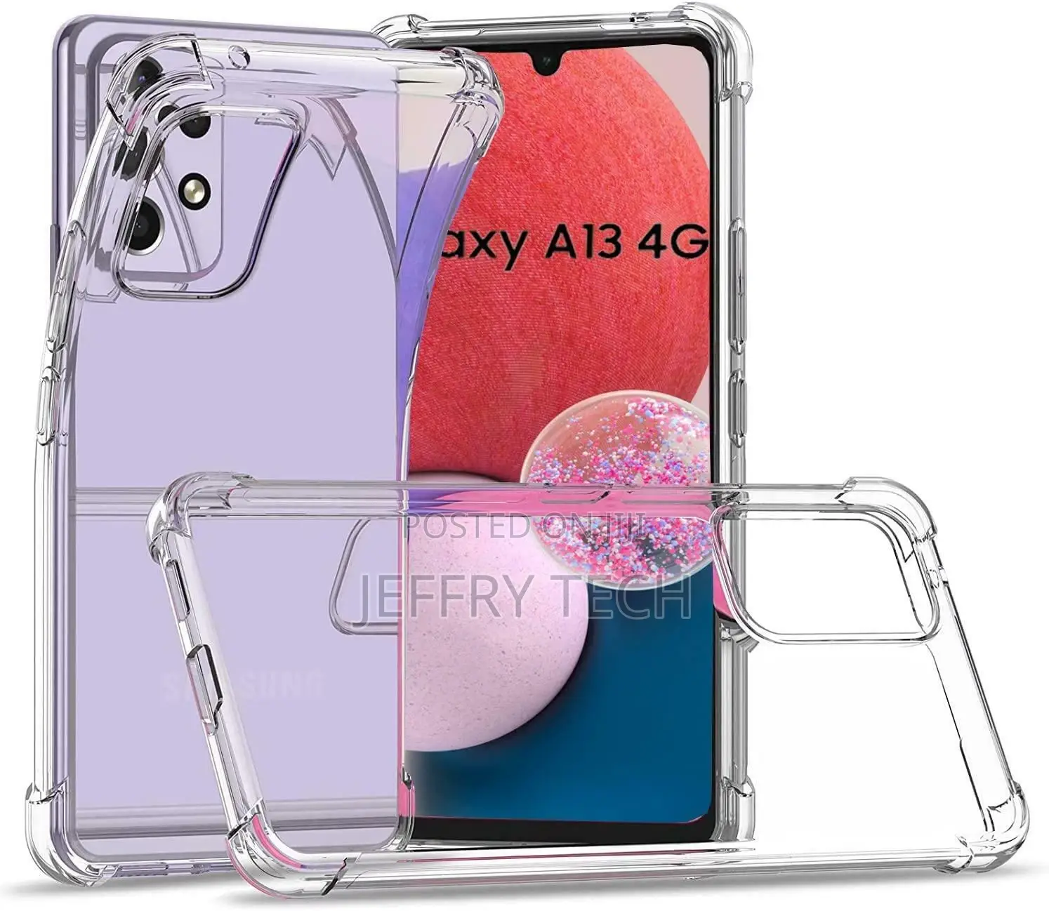 Samsung Galaxy A13 4G Case, Slim Clear Gel Shockproof Silico