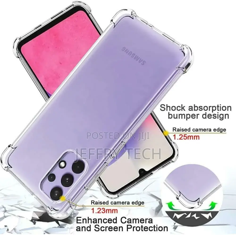 Samsung Galaxy A13 4G Case, Slim Clear Gel Shockproof Silico
