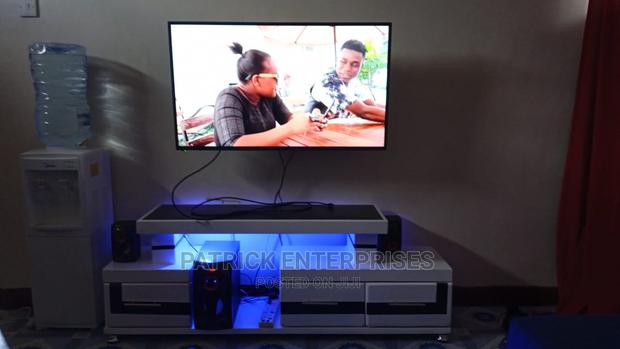 Morden TV Stands With LED Lights - thumbnail 2